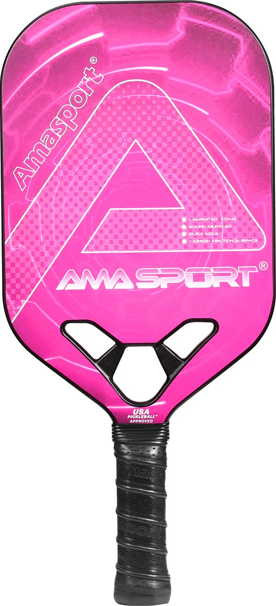 Pickleball Paddle JP80-2 Cobalt Roze – Carbon Paddle – Power & Control – AMA Sport
