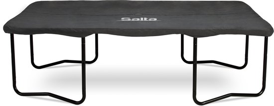Zwarte Salta trampoline hoes, afdekhoes voor een rechthoekige trampoline van 360 x 240 cm.