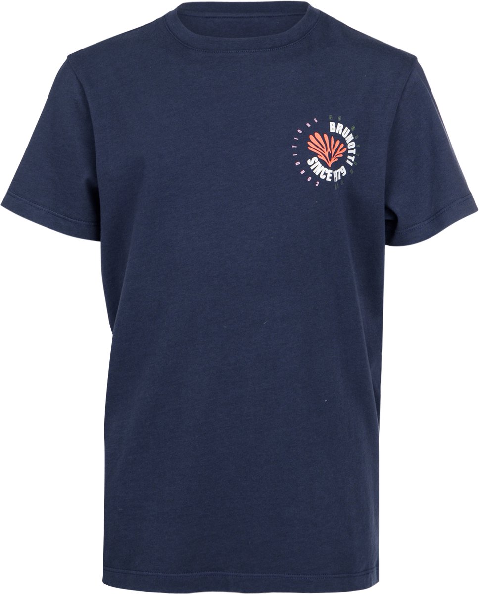 Brunotti Craigoly T-Shirt Indigo Jongens 100% Katoen 140 Blauw