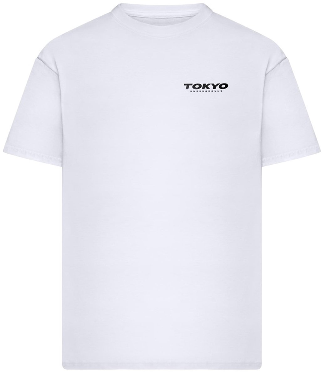 Mister Tee Tokyo Underground Oversize Heren Tshirt 3XL Wit