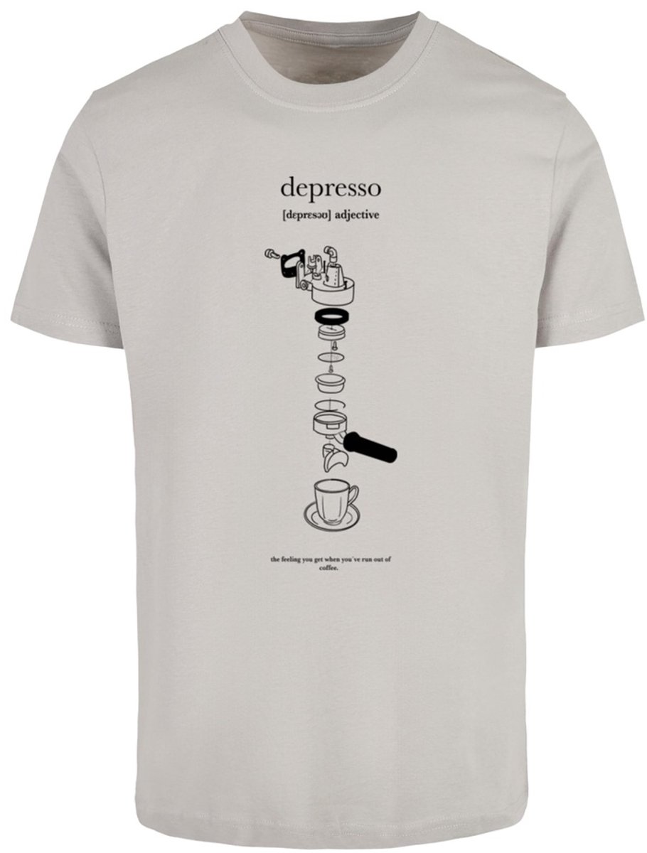 Mister Tee Depresso Heren Tshirt XL Grijs