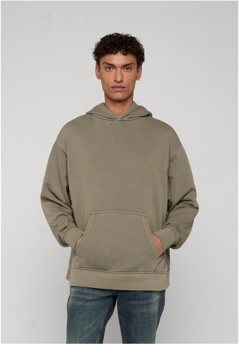 Urban Classics Heavy Washed Boxy Hoodie Heren Trui met capuchon – XXL Groen