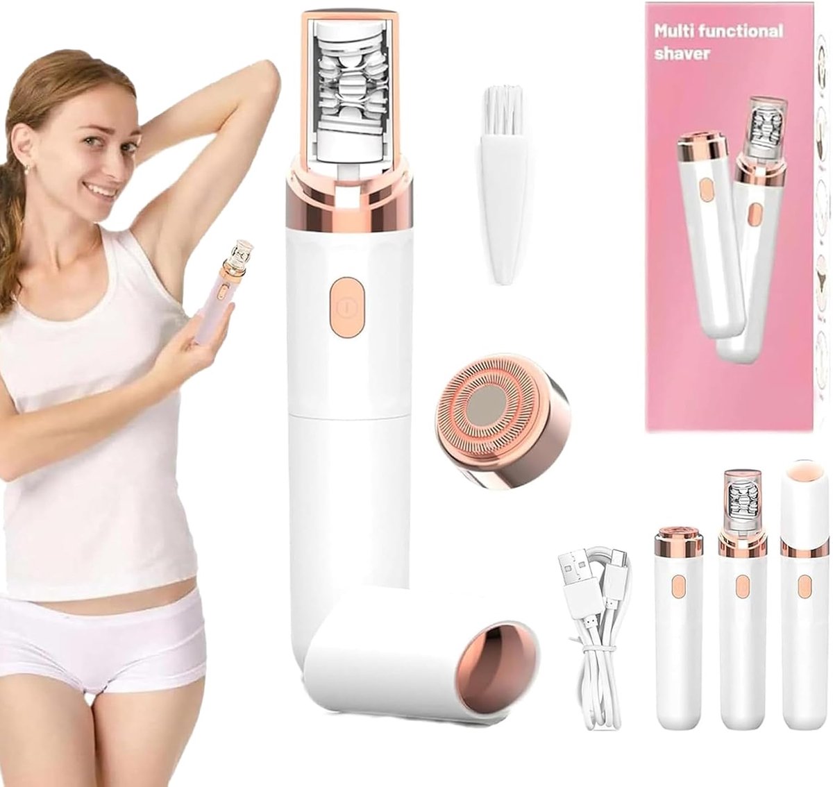 Mild Ontharingsapparaat 2 In 1 Voor Vrouwen Wit