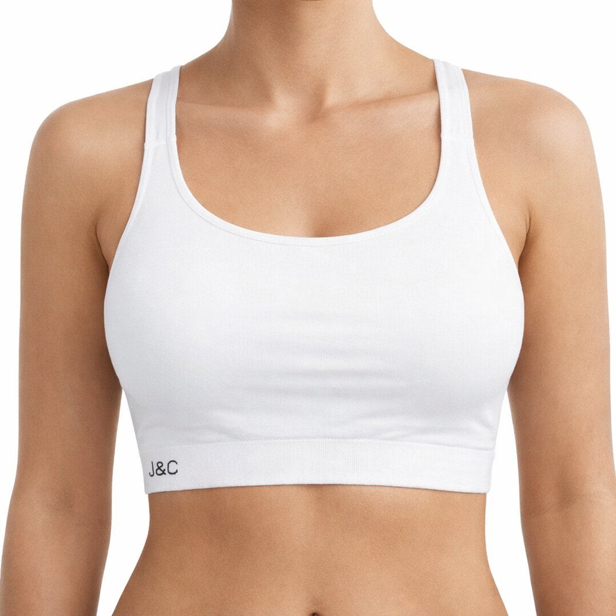 Dames sport BH Wit - maat S/M
