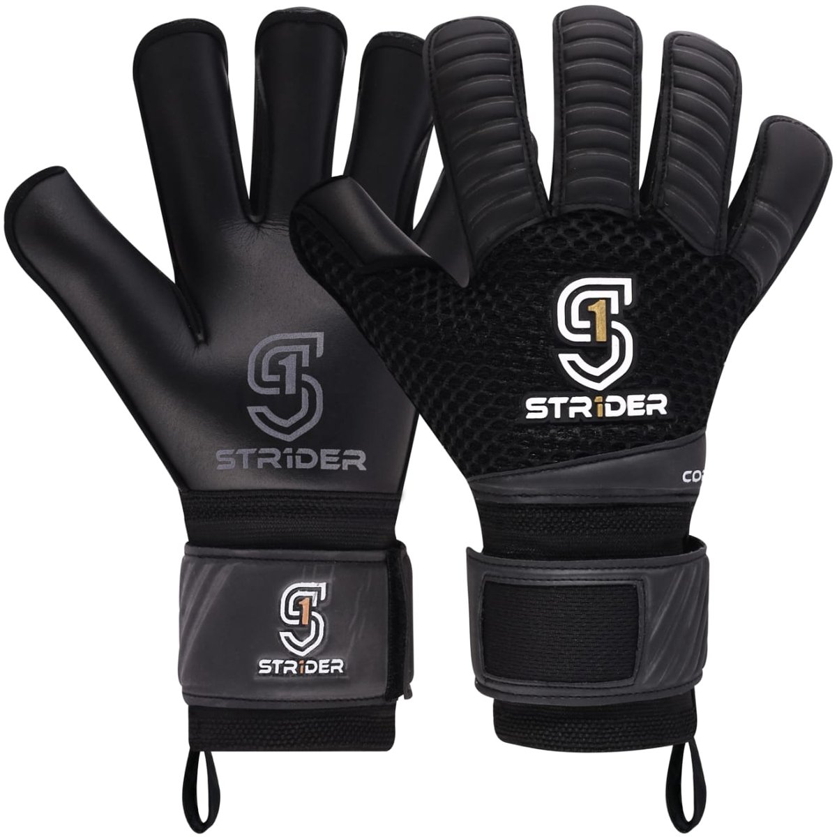 Str1der Core keepershandschoen | Zwart | Maat 12