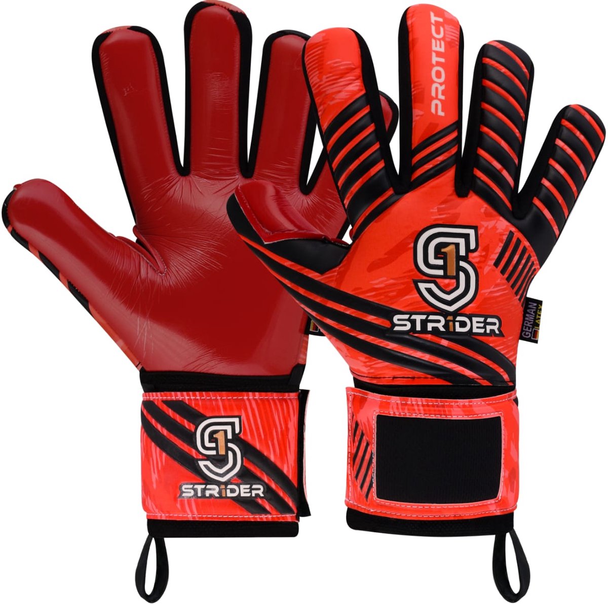Str1der Protect keepershandschoen | Rood | Maat 10