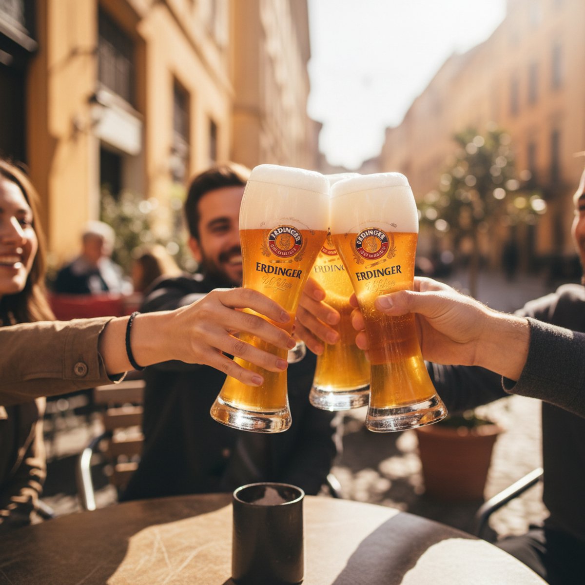 5 Erdinger Weissbiergläser - Erdinger und FC Bayern München
