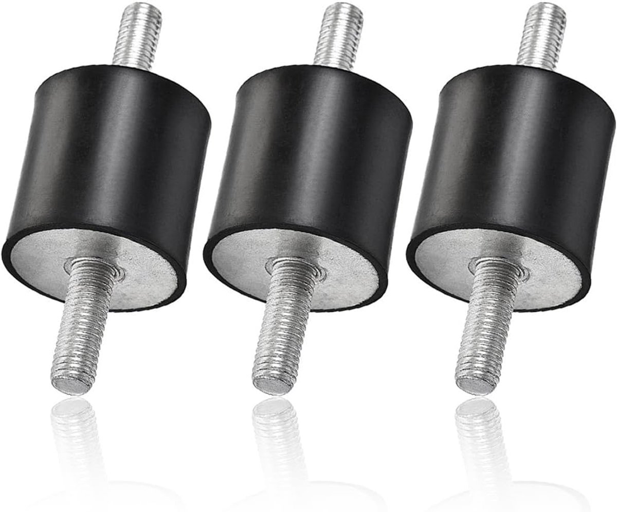 3pcs Rubber Vibration Isolator M6 20 x 20 Rubber Shock Absorbers - Air Compressor Pump - Vibration Demper