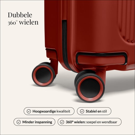 SUITSUIT Koffer 75x48x29 cm - Reiskoffer - Koffer groot - TSA Slot - 71L - Caretta - Burnt brick