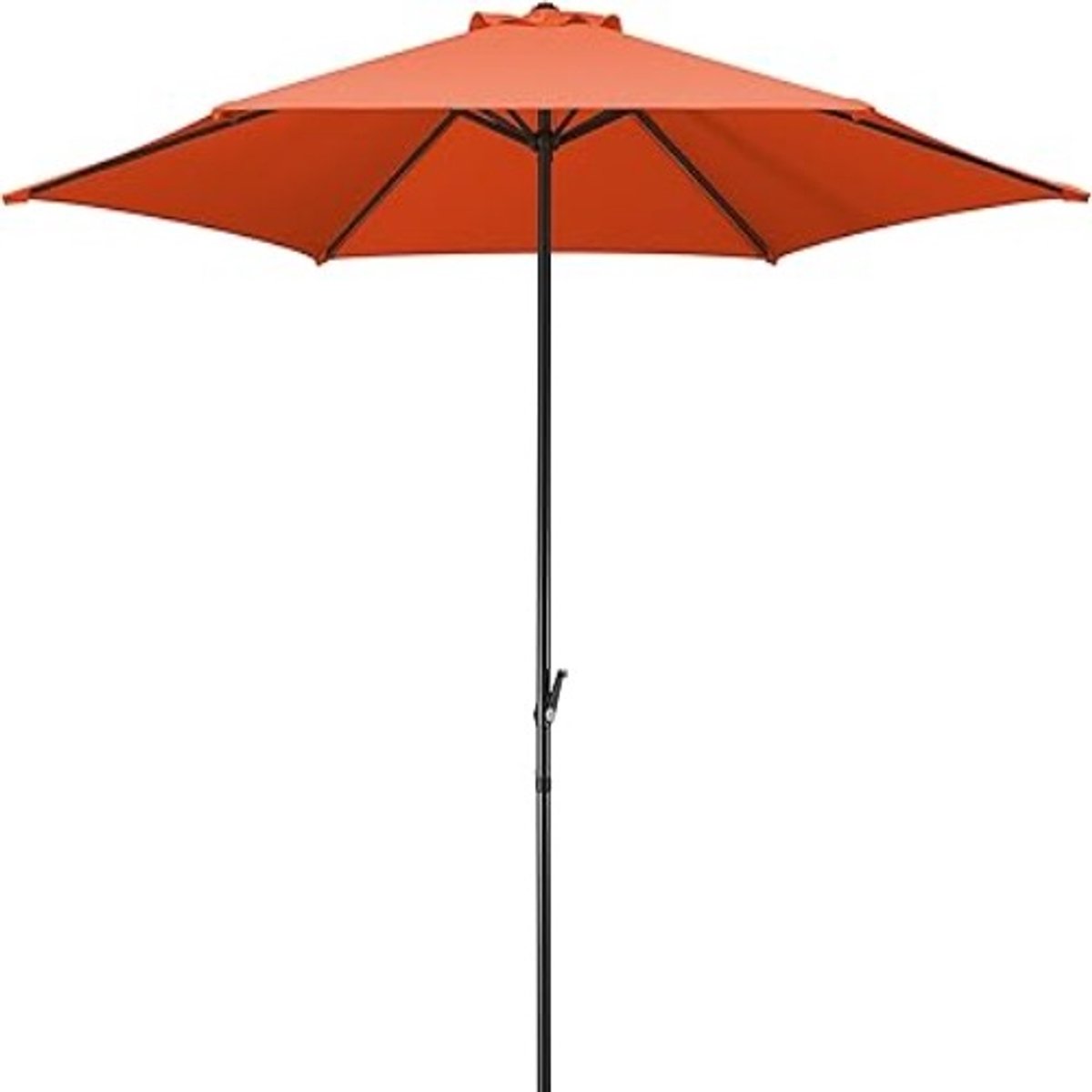 Tuinparasol 300 cm Rond – UV50+ Bescherming – Zwengelbediening – Stalen Frame – Waterafstotend Polyester – Balkon, Tuin & Terras – Terracotta – Nicolehome