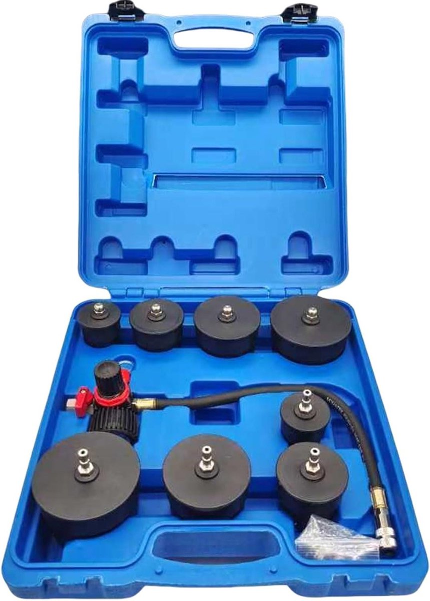 Lekkage Tester Kit - Turbosysteem Testset - Luchtlekken Opsporen - Inclusief 4 Adapterparen - Tot 90 mm Slang