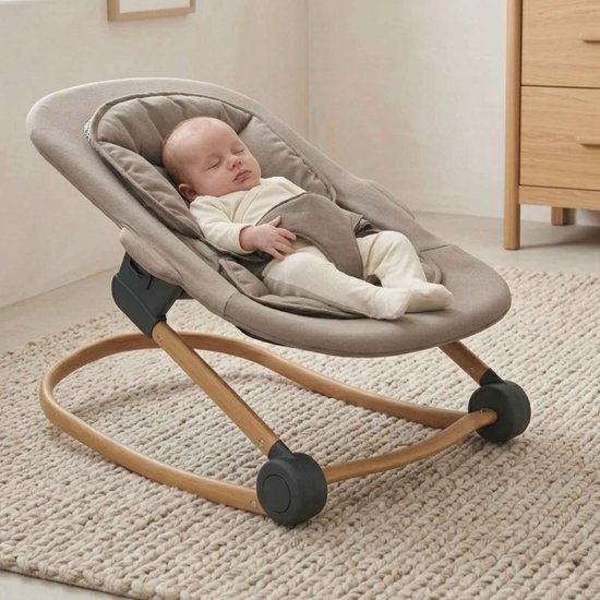 Bo Jungle - Meegroeiende opvouwbare babywipstoel - Grijs 70 x 60 cm van Bo Jungle — afbeelding 4