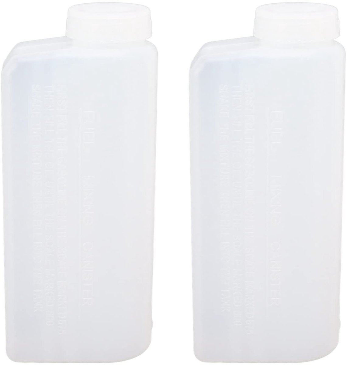 Golden crown - Professionele Brandstof Mix Fles - 600ML Capaciteit - Duurzaam Nylon Plastic - Geschikt voor Kettingzaag en Strijkmachine - 2 Stuks