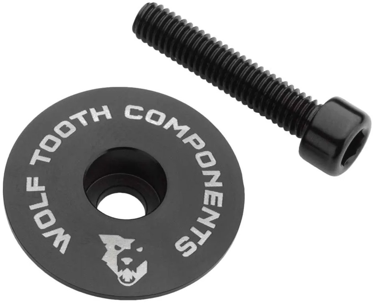 Wolf Tooth Ultralight 0 Mm Stuurpenkap Zwart
