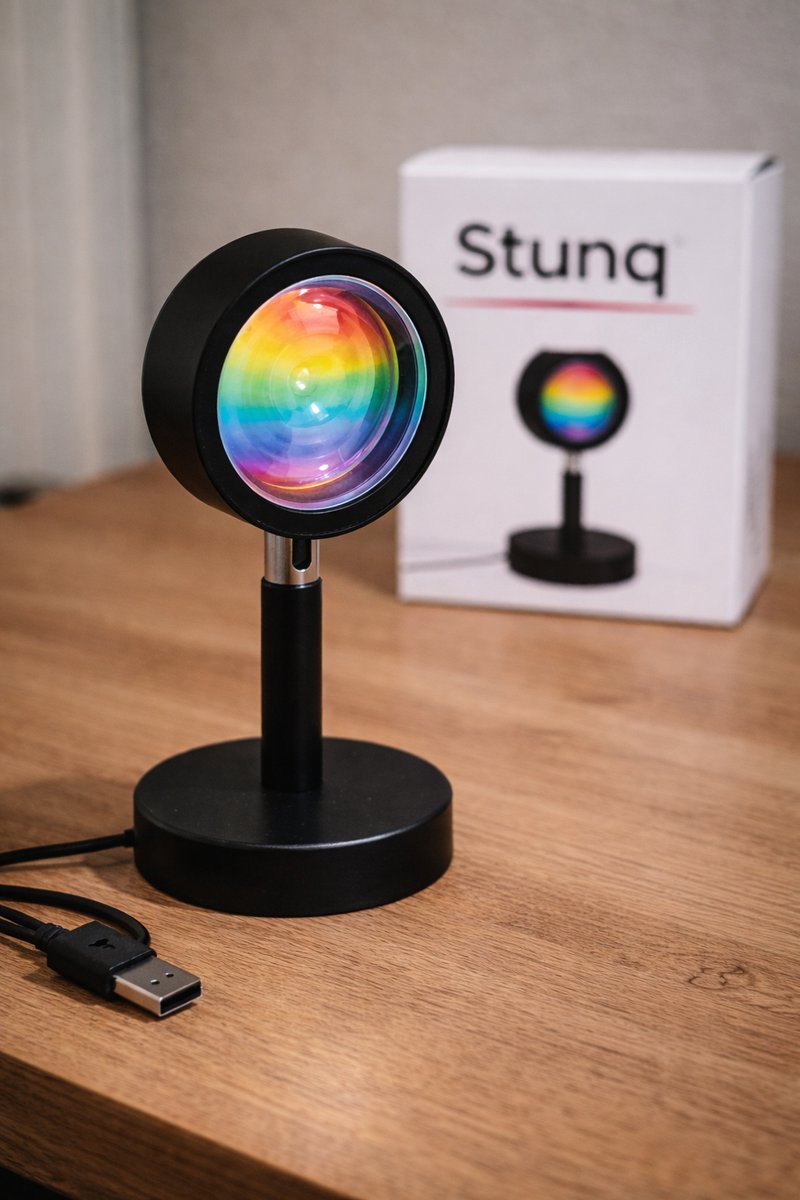 Stunq® LED sfeerlamp met app bediening - Zonsondergang projector voor sfeerverlichting en decoratie