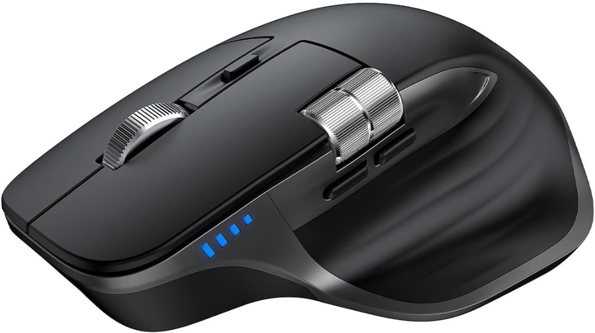SNJY® Draadloze Muis - Muis Draadloos - Ergonomische Muis - 7 Knoppen - 4800 DPI - Zwart