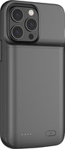 Compatible avec Apple iPhone 14 Plus - Coque de téléphone Powerbank - Coque de batterie Distinction - Coque de batterie - Noir - 6800 mAh