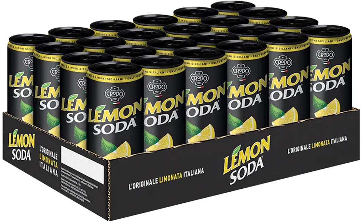 Fonti di Crodo - Lemon Soda, l'originale Limonata Italiana - tray 24 stuks
