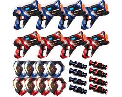 Savorelle® Lasergame Set voor Kinderen - Volwassenen - 8 Spelers - Oplaadbaar Speelgoed Pistool - Laserguns - Lasershoot - 8 Laserguns en 8 Vesten - Binnen en Buiten - Groepsspel