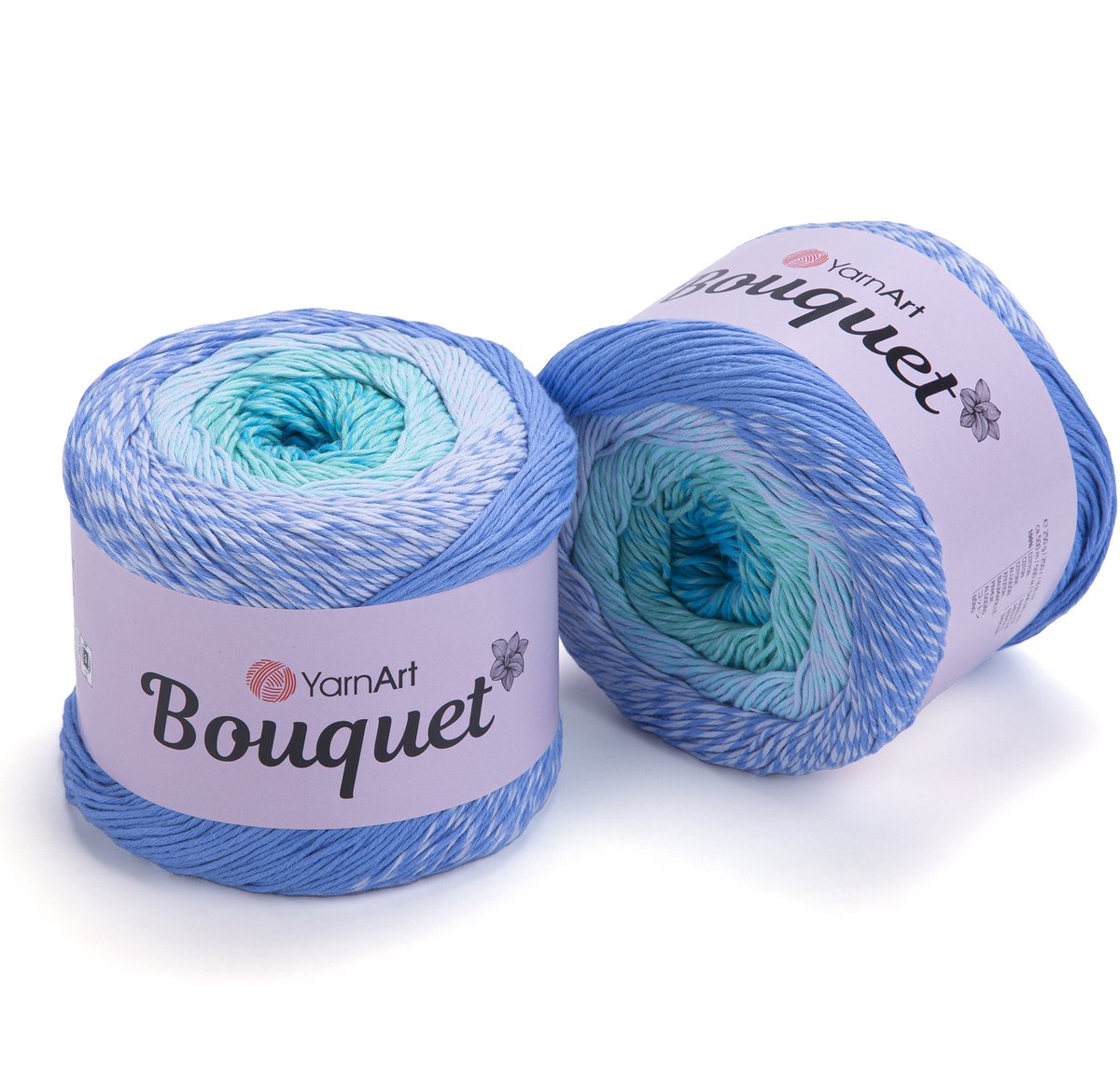YarnArt Bouquet Verloopgaren (Gradient Cake) - 100% Katoen - voor Haken en Breien - 250g / 500m - Kleur 712