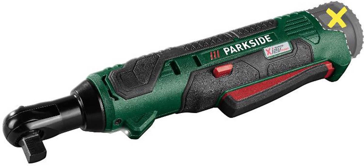 Een accu-ratel op 12 volt van Parksde ut de ldl webshop s dat wel