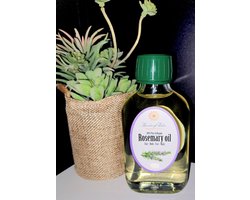 Rozemarijn / rosemary olie puur en organic 100 ml voor huid, haar, nagels en gezicht met natuurlijke vitamine C en E - rozemarijnolie - massage olie - body olie - haarolie - haargroei