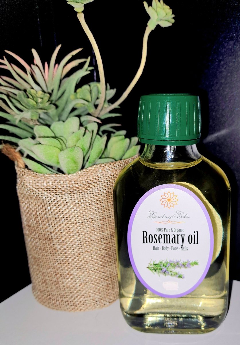 Rozemarijn / rosemary olie puur en organic 100 ml voor huid, haar, nagels en gezicht met natuurlijke vitamine C en E - rozemarijnolie - massage olie - body olie - haarolie - haargroei