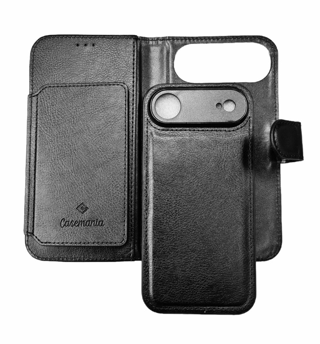 Casemania 2-in-1 Bookcase Hoesje met 6 Pasjeshouders - iPhone 17 Air - Zwart