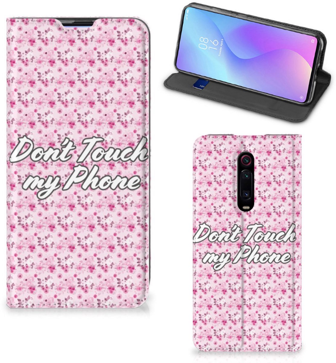 Xiaomi Mi 9T Pro Design Case Flowers Pink DTMP