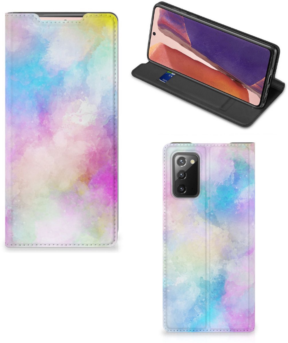 Book Case voor Bookcase Samsung Galaxy Note20 Watercolor Light