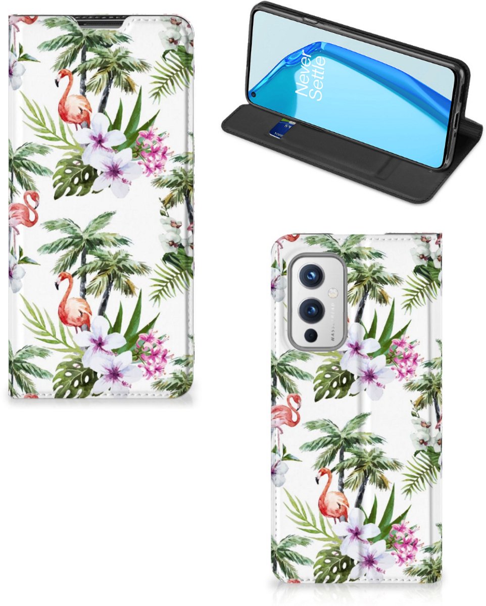 OnePlus 9 Hoesje maken Flamingo Palms