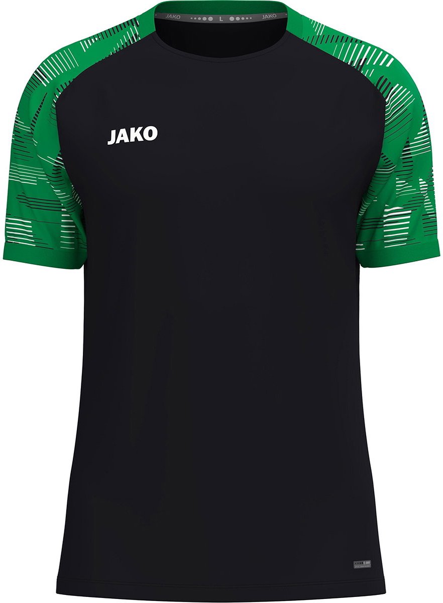 Jako Sonic T-Shirt Heren - Zwart / Groen | Maat: M