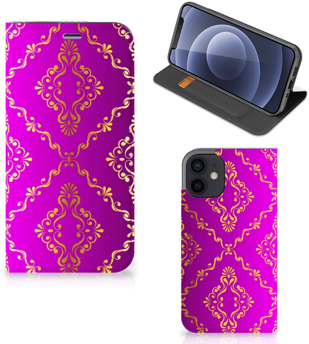 Telefoon Hoesje iPhone 12 Mini Barok Roze