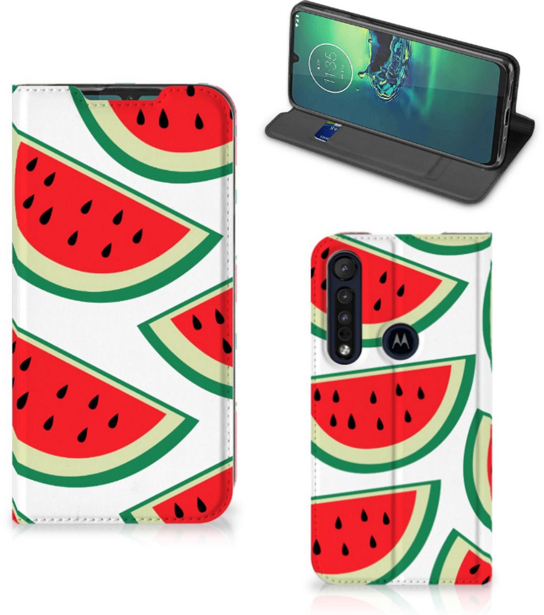 Motorola G8 Plus Flip Style Cover Watermelons
