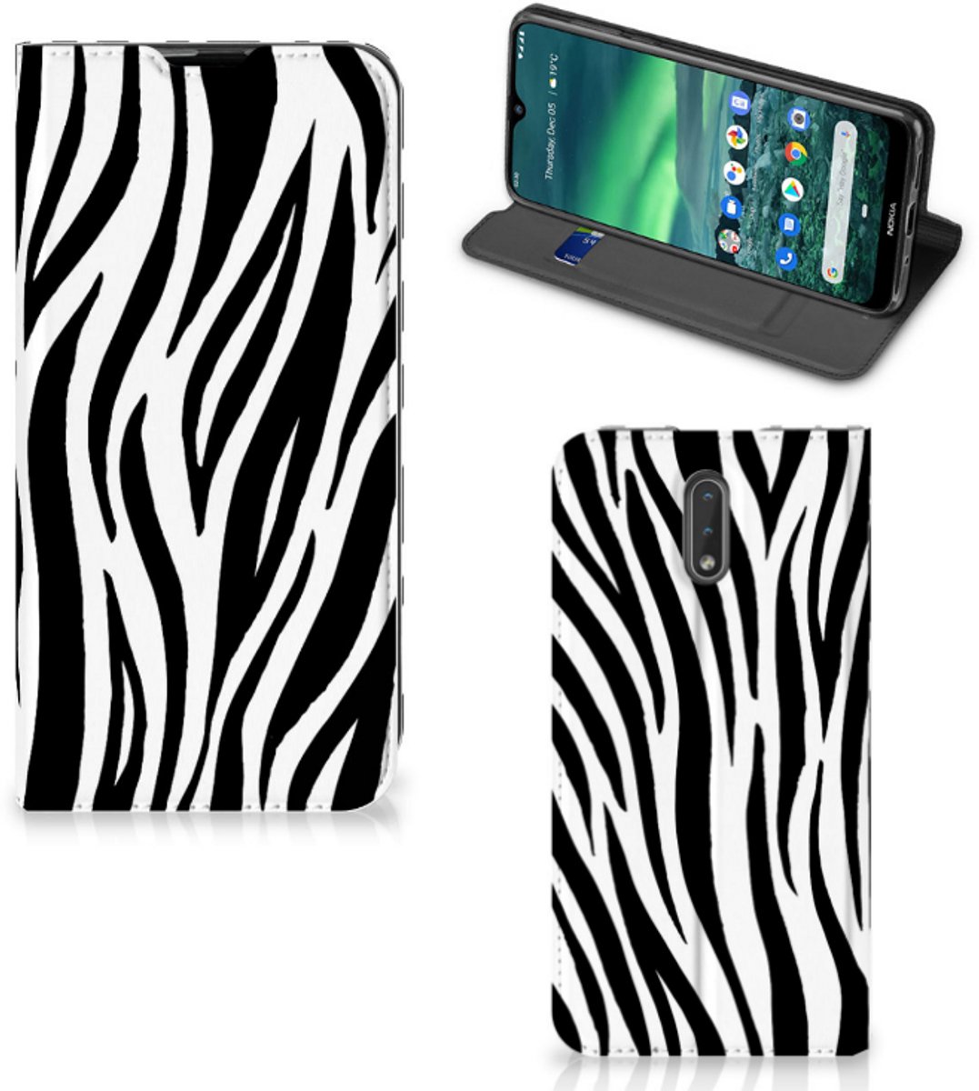 Nokia 2.3 Hoesje maken Zebra