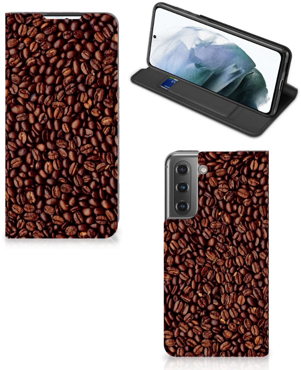 Samsung Galaxy S21 FE Flip Style Cover Koffiebonen