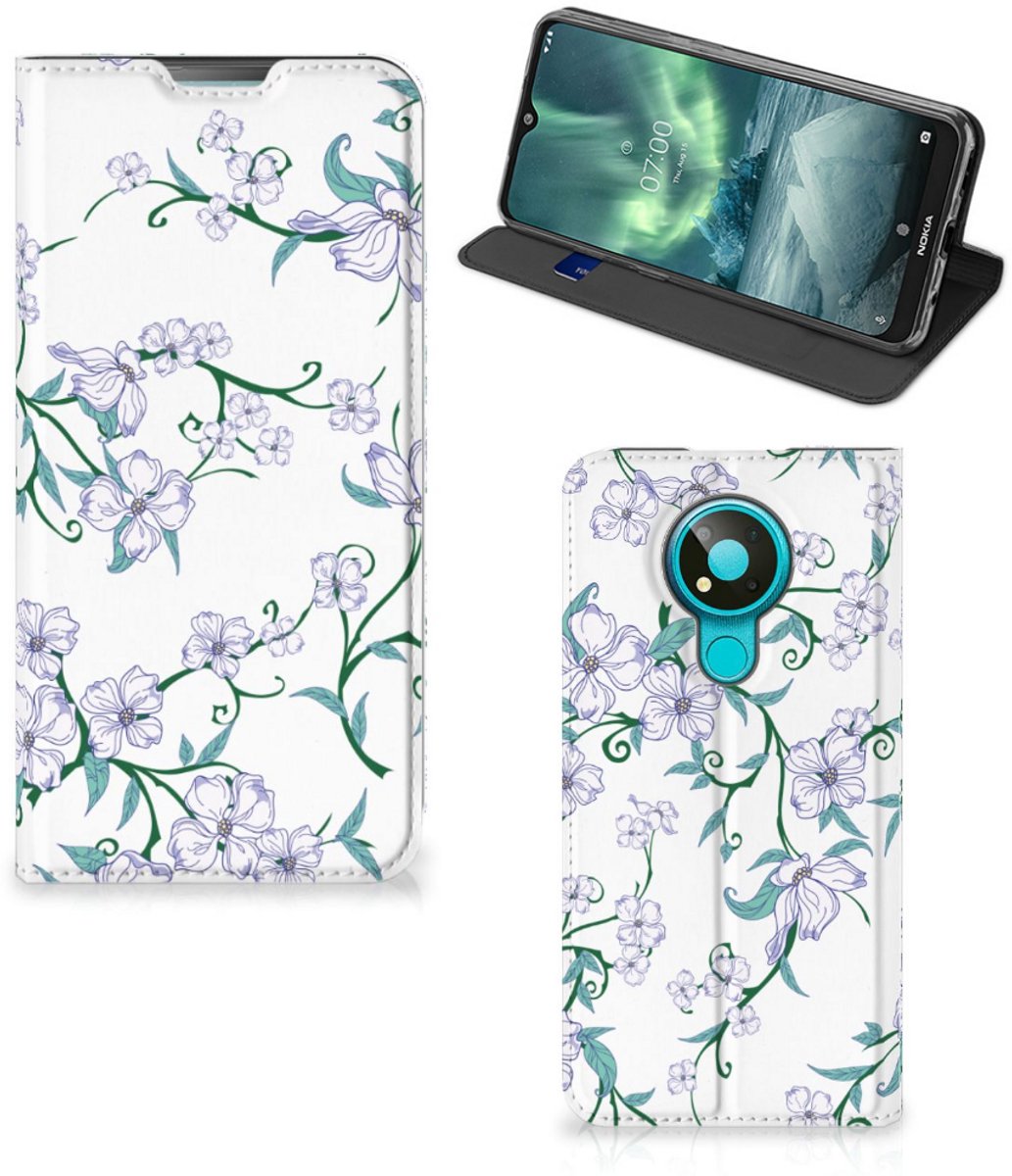 Nokia 3.4 Uniek Smart Cover Blossom White