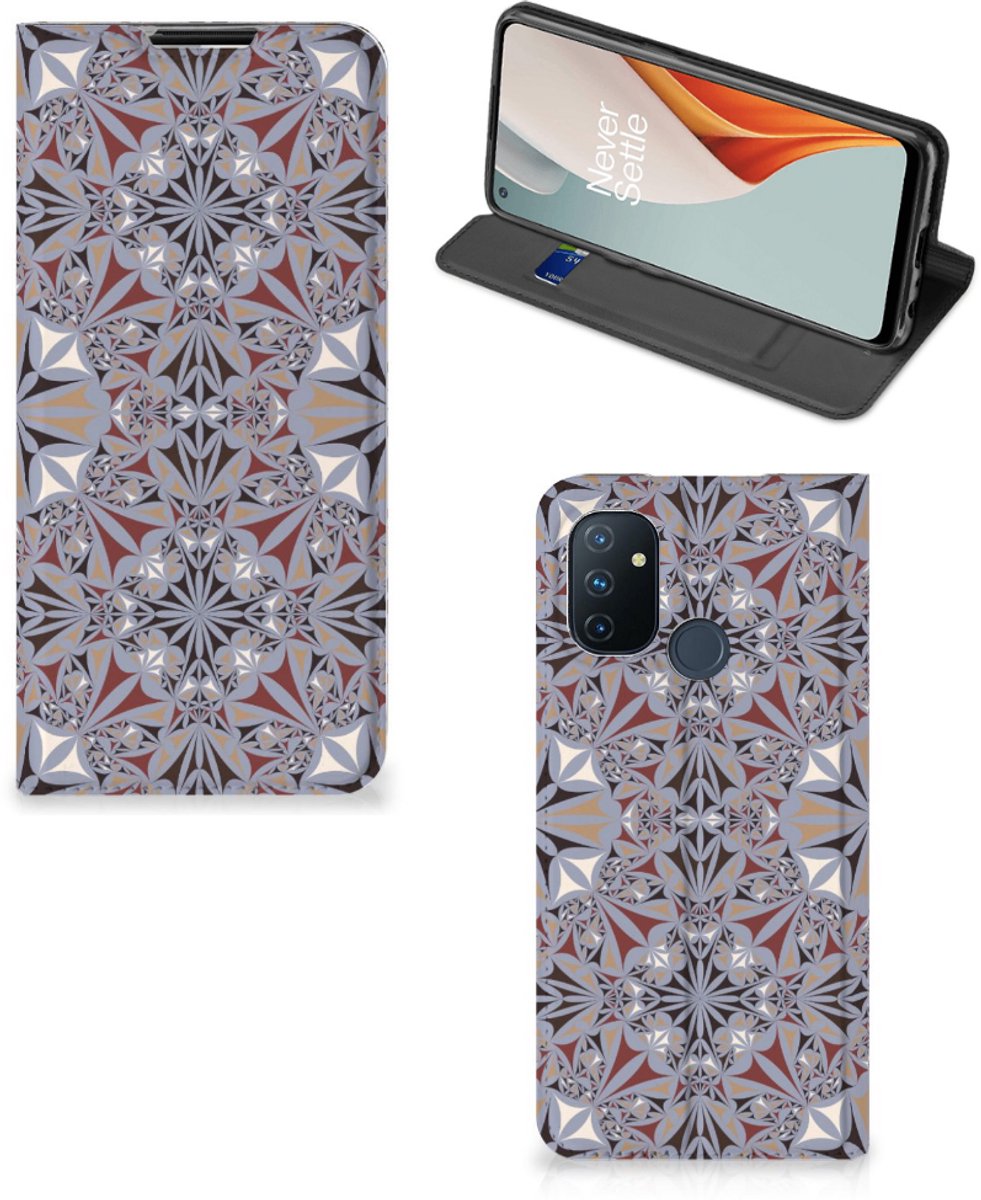 OnePlus Nord N100 Standcase Flower Tiles