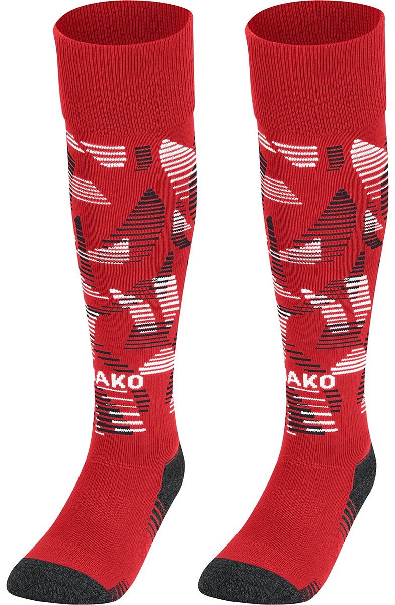 Jako Sonic Voetbalkousen - Rood / Zwart / Wit | Maat: 43-46