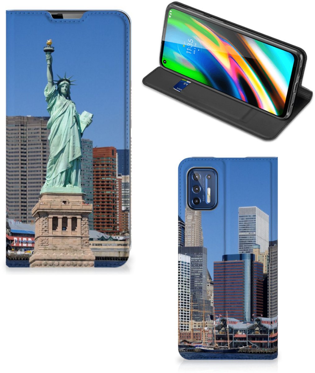 Motorola Moto G9 Plus Book Cover Vrijheidsbeeld