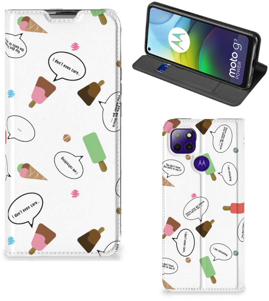 Motorola Moto G9 Power Flip Style Cover IJsjes