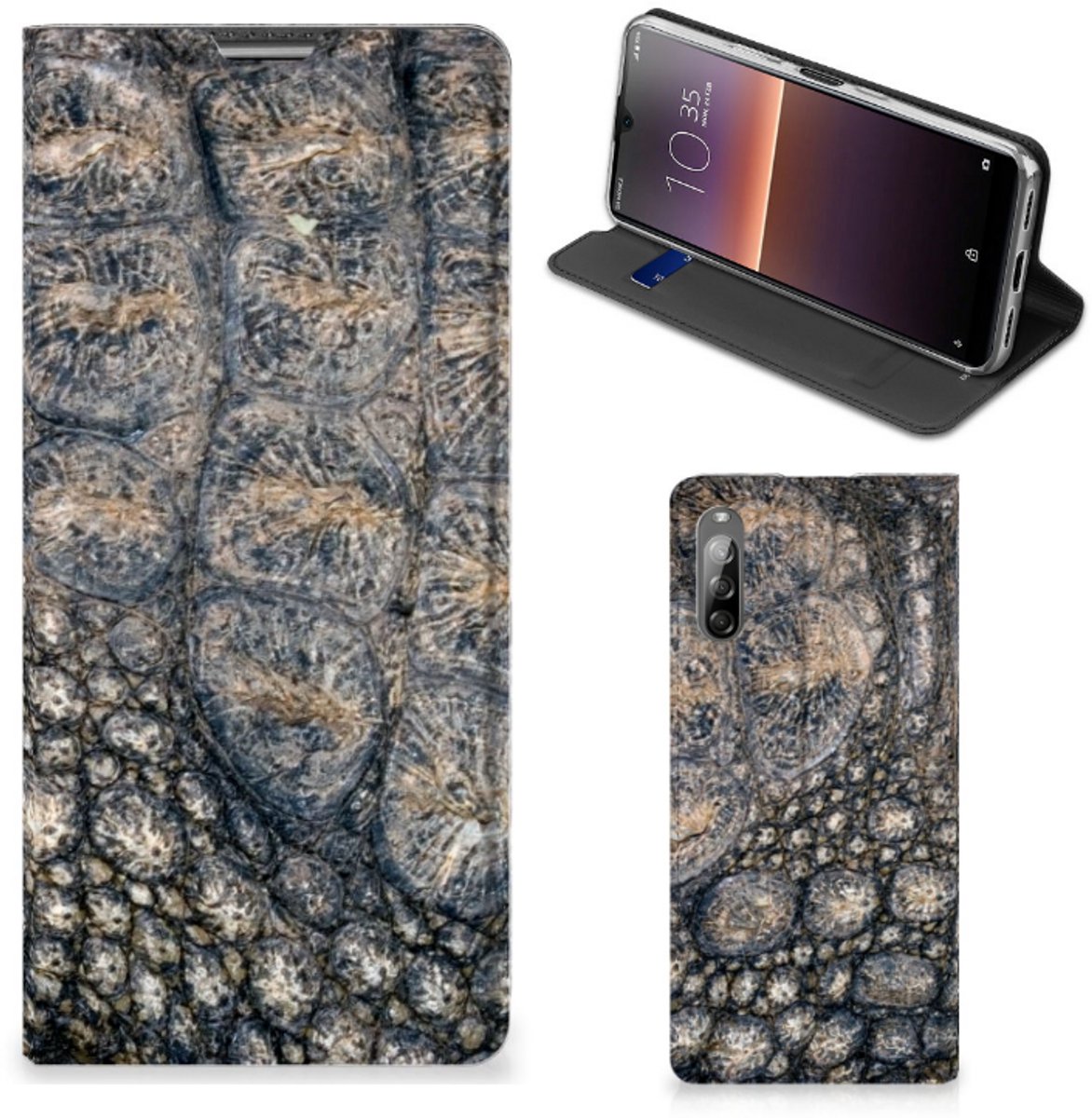 Sony Xperia L4 Hoesje maken Krokodillenprint