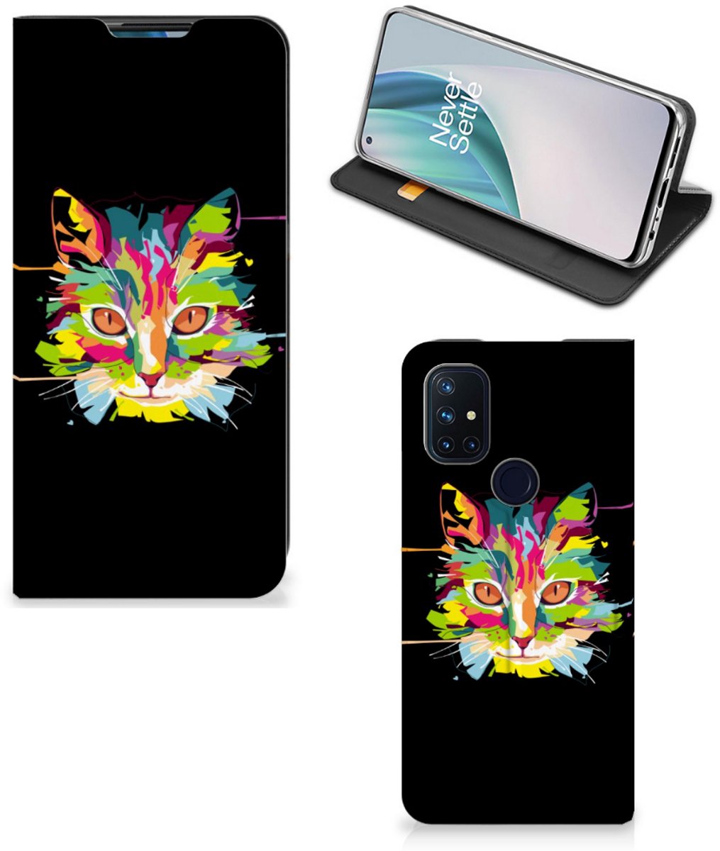 OnePlus Nord N10 5G Magnet Case Cat Color