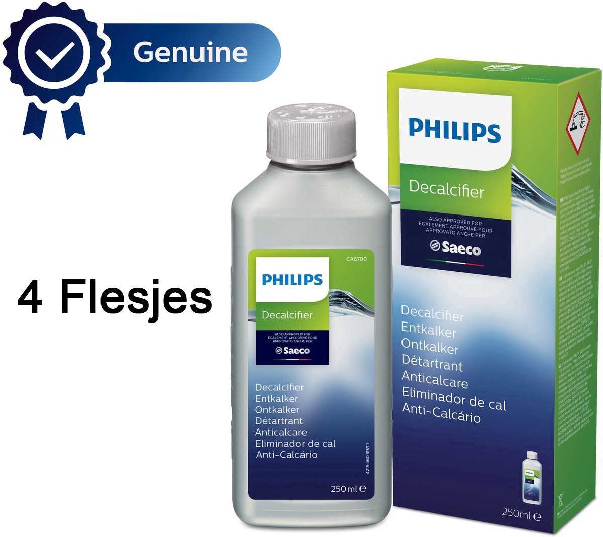 Philips - Saeco CA6700/10 - Koffiemachineontkalker - 4 x 250ml -