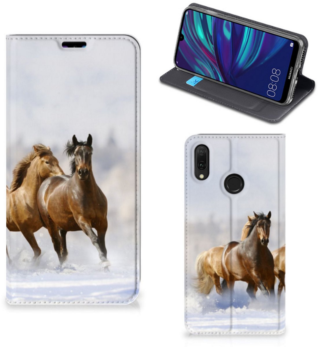 Huawei Y7 hoesje Y7 Pro (2019) Hoesje maken Paarden