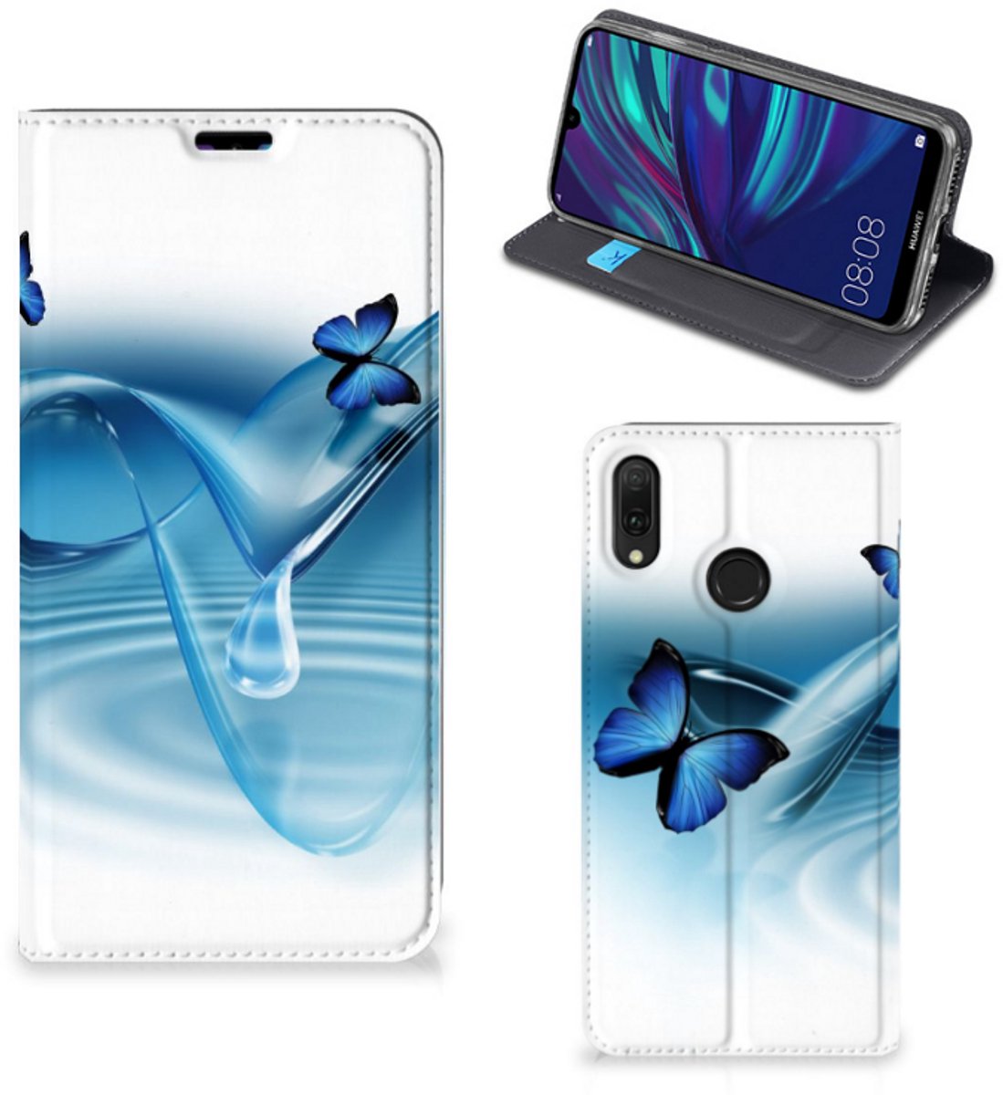 Huawei Y7 hoesje Y7 Pro (2019) Hoesje maken Vlinders