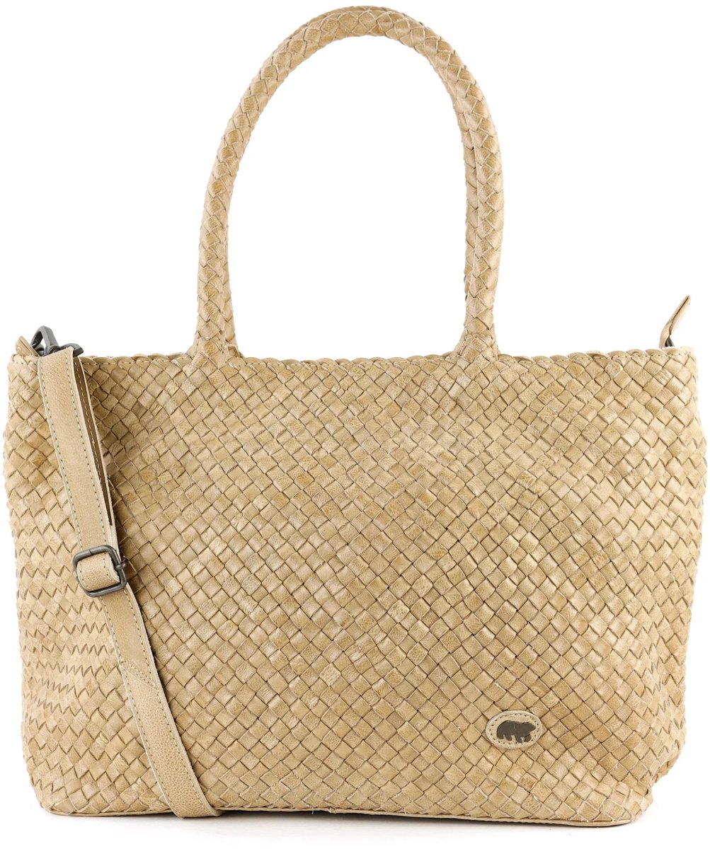 Bear Design Suus Gevlochten Shopper - Baltic Beige