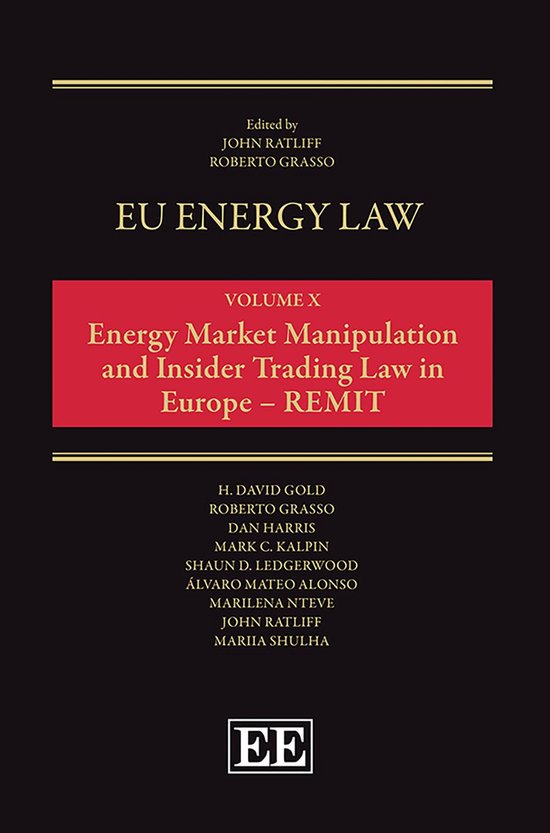 EU Energy Law series 10 - EU Energy Law Volume X: Energy Mar ... - cover