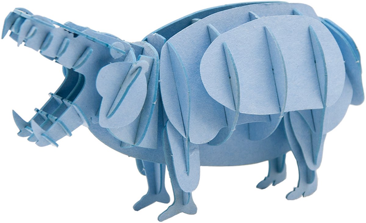 FRIDOLIN 3D Papieren Model - Nijlpaard.