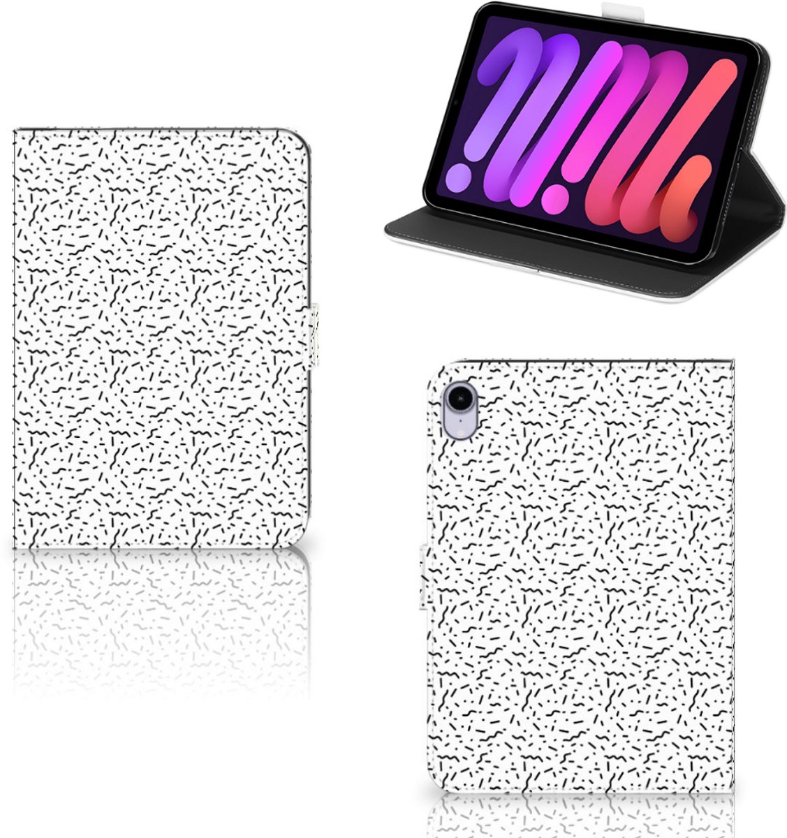 iPad Mini 6 (2021) Tablet Hoes Stripes Dots